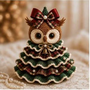Set de Animales de Ganchillo Navideños para Decorar el Árbol de Navidad, Adornos Navideños Bonitos, Regalos para las Fiestas - Product Image 3