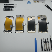 Écran factice pour iPhone 12/13/14/15/16/17 Pro Max Air LCD non fonctionnel avec numériseur tactile et châssis complet