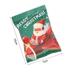 Mix Santa Cookie Hot Seal Bags emballage de biscuits de bonbons faits à la main, fournitures de décoration de fête de noël et du nouvel an