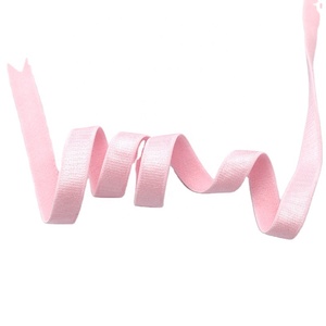 Áo Ngực Dây Thun Phụ Kiện Dây Đeo Quần Lót Vải Satin Sáng Bóng Màu Tùy Chỉnh Màu Trắng Và Đen Co Giãn Cho Áo Ngực 1 Yard - Product Image 1