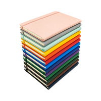Carnet A5 à couverture rigide en cuir PU avec élastique et marque-page en ruban, personnalisable avec logo, idéal pour cadeau d'entreprise