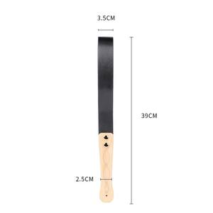 Látigo de Cuero con Mango de Madera para Juegos de Bondage, Entrenamiento Sexual para Parejas, Herramienta de Castigo y Sometimiento SM - Product Image 1