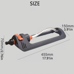 Aspersor Oscilante Automático con 19 Boquillas, Aspersor de Agua para Jardín, Dispositivo de Riego para Jardines y Agricultura - Product Image 2