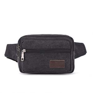 Riñonera Deportiva Impermeable de Lona Resistente para Hombre, Color Caqui, con Logotipo Personalizado, Cierre de Cremallera Interior - Product Image 6