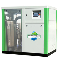 Compresseur d'air à vis sans huile à entraînement direct électrique chinois à faible bruit 30 kW 40 CV avec lubrification à l'eau