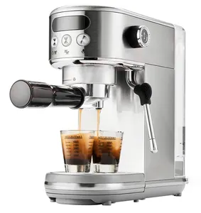 READY STOCK 베스트 세일 홈 오피스 반자동 익스프레스 커피 머신 메이커 바리 스타 카페 에스프레소 머신 공장 도매