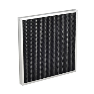 Nouveau <span class=keywords><strong>filtre</strong></span> à <span class=keywords><strong>air</strong></span> en panneau de charbon synthétique plissé à charbon actif avec une efficacité de 80-99,99 %, taille personnalisable - Product Image 1