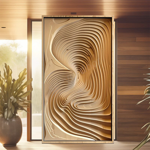 Seeyesdoor óc chó rắn gỗ bên ngoài cửa gỗ pivot cửa nhà hiện đại an ninh phía trước lối vào cửa với khóa thông minh - Product Image 2