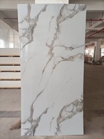 Armoires de cuisine de haute qualité avec revêtement brillant, panneau mural en marbre pour salle de bain, panneau en marbre PVC