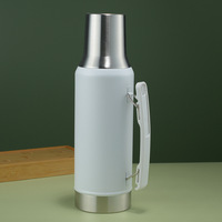 Thermos à double paroi en acier inoxydable 304 de grande capacité, isolation thermique de 12 à 24 heures, tasse de voyage portable pour le camping