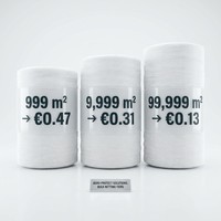 Filet anti-grêle pour serre agricole, résistant aux UV, en HDPE, en rouleau