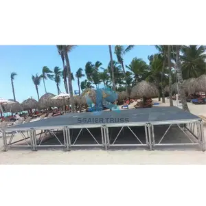 Customized stage podium easy install aluminum frame height adjustable stage/podium concert event stage platform