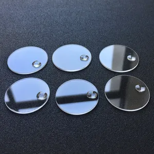 Flat Sapphire glass with date window calendar 1.2mm thick 29-32mm dia watch crystal lens parts China Factory custom-made