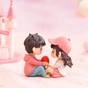 Figuras en Miniatura de Parejas Enamoradas, Adornos de Plástico para Jardín de Hadas, Escritorio, Coche y Decoración del Hogar - Product Image 5