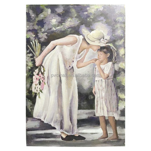 Ragazza <span class=keywords><strong>angeli</strong></span> e <span class=keywords><strong>dipinti</strong></span> un coltello 3D dipinto a mano dipinto a mano pittura astratta figura ritratto pittura ad olio per la casa moderna - Product Image 2