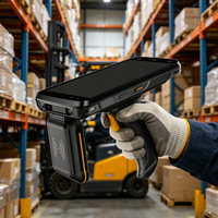 PDA Android LF/UHF/HF con Lector RFID Inalámbrico UHF Bluetooth, 4GB+64GB, Escáner de Código de Barras para Gestión de Inventario en Comercios