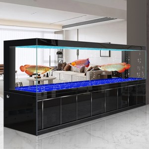 2026 Nieuw Model High-End Modern Groot Vis Aquarium Woonkamer Geen Waterverversing Nodig Thuisgebruik Ultra-Heldere Arowana Aquarium - Product Image 1