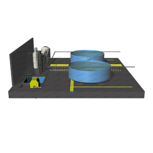 Sistema di filtrazione RAS integrato da 100 m³/h, attrezzatura per l'allevamento ittico RAS, macchina filtrante per l'acqua, altre attrezzature per l'acquacoltura - Product Image 3