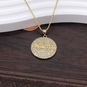 Accesorios de Lujo para Colgante y Pulsera para <span class=keywords><strong>el</strong></span> Día de la <span class=keywords><strong>Madre</strong></span> <span class=keywords><strong>con</strong></span> Diamantes de Colores de 18K y Letras de Mamá - Product Image 4