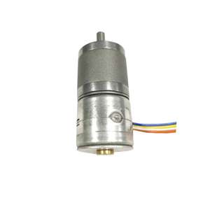 Motor paso a paso miniatura de 20 mm y 36 V CC con engranajes, cables y certificación ISO9001 para robot aspirador y dispositivo de eliminación de arrugas - Product Image 1