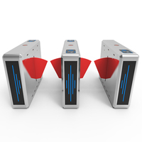 Torniquete Automático de Acero Inoxidable TDZ con Barrera Abatible, RFID, Código QR, Reconocimiento Facial, Anti-Embestida de Traseros y Control de Velocidad para Oficinas y Gimnasios