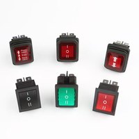 Interrupteur à bascule KCD2 à 6 broches pour alimentation électrique, pour appareils électriques de haute puissance, durables et résistants à l'usure