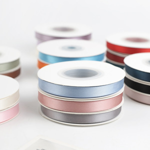 Nine-Colored Ribbon Satin Ribbon 1Cm Polyester Classic Solid Woven Gift Packaging Diy Hair Braiding Cake Decoration - Product Image 2