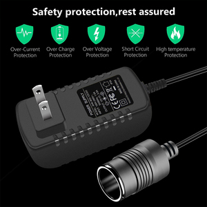 12V 3A <strong>Power</strong> <strong>Adapter</strong> Input 100V-240V Output 12V 36W <strong>Cigarette</strong> <strong>Lighter</strong> Female <strong>Socket</strong> Car Monitor Wall <strong>Power</strong> Supply - Product Image 4