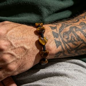 Braccialetto Artigianale con Perline in Pietra Naturale, Motivo a Cuore, Romantico e Trendy, Amore Eterno, <span class=keywords><strong>Regalo</strong></span> per Coppie per San Valentino e Anniversario - Product Image 4