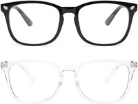 Offre Spéciale – Lunettes Classiques Homme Femme Montures Carrées Anti-Lumière Bleue – Lot de 2 Paires – Montures Optiques