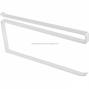 Porte-serviettes en papier en métal enduit blanc crochets de porte-serviettes de cuisine avec panier de rangement d'armoire de distributeur pour serviettes en papier en rouleau - Product Image 1