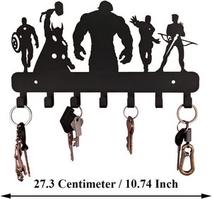 Cross-Biên Giới Hot Bán Sắt Rèn Móc Không Có Cú Đấm Cửa Trở Lại Áo Móc Lưu Trữ Nhà Sắt Rèn Khăn Móc - Product Image 2