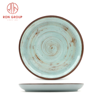 Assiette de table en plastique pour restaurant, 7,5 pouces, verte mate, non toxique, écologique, compatible lave-vaisselle, design moderne pour les fêtes