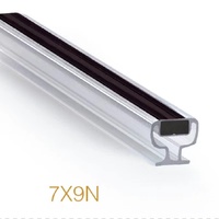 Jinsu - Sello Hermético Transparente de EVA, Resistente al Polvo, Insectos y Sonido, Accesorios para Puertas y Ventanas de Ducha, Compatible con Aluminio y Plástico