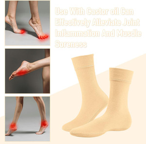 Castor Oil Sock <b>Wrap</b> Reusable Castor Oil Pack <b>Wrap</b> Feet for Feet Arthritis Feet Tingling feet Cracking Castor Oil Sock <b>Wrap</b> - Product Image 4