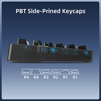 Clavier mécanique de jeu Zornher ZH980 Black Spider Web, haute performance, rétroéclairage RVB programmable pour les joueurs professionnels