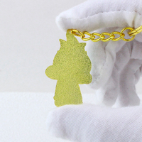 Porte-clés en métal de dessin animé, figurine 3D mignonne, cadeau pour étudiant, best-seller e-commerce transfrontalier, vente en gros