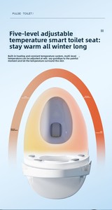 Inodoro Inteligente, Solución Avanzada para Baño Inteligente, Productos para el Hogar Inteligente, Inodoros Inteligentes 601 con Agua Caliente - Product Image 2