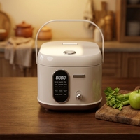 Olla Arrocera Digital Multifunción de Estilo Retro, Inteligente, Automática, Eléctrica, con Función para Mantener el Calor, Cocción Rápida, Alta Seguridad, para Cocina y Hogar