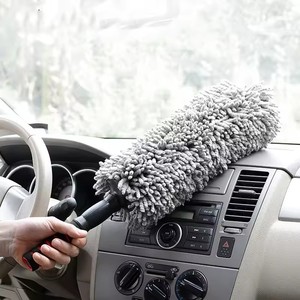 Precio de fábrica, herramientas de limpieza de coches, cepillo de microfibra para coches, fregona de lavado, plumero de mano extensible para coches - Product Image 3