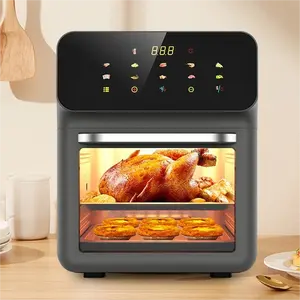 Hot Air Fryer 1700W Digital LCD Touch Control Smart Air Fryer Big Capacity 12L 15L Oil Free Air Fryer Oven
