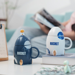 Tasse à café NEWSTAR Kawaii Bear, jolie tasse en céramique avec couvercle et cuillère adorable - Product Image 3