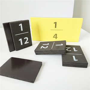 Tarjetas de <span class=keywords><strong>Fracciones</strong></span> Educativas de Espuma EVA |   Juguetes de aprendizaje de matemáticas prácticos para el aula y la escuela en casa - Product Image 3
