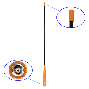Antena Flexible Naranja y Negra para Walkie Talkie de 15 Pulgadas UHF VHF con Conector SMA Hembra para Uso en Interiores y Exteriores - Product Image 2