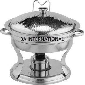 Table Catering Food Serving Chafing Dish Handmade Decorative <b>Buffet</b> Food <b>Warmer</b> Silver Chafing Dish High Durable Quality - Product Image 1