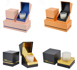 Cajas de vela personalizadas, embalaje con logotipo personalizado, juego de tarros de vela de papel rígido rosa de lujo, caja de regalo para velas - Product Image 6