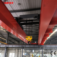 Pont roulant à double poutre EOT 20t à longue durée de vie, équipé d'un palan électrique robuste pour levage en atelier