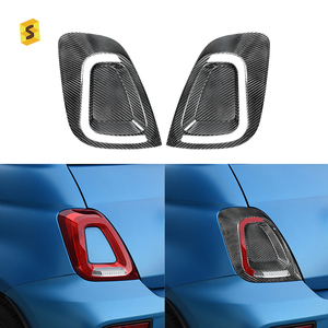 Shasha sợi carbon xe phía sau đèn hậu lông mày khung TRIM bên ngoài phụ kiện trang trí cho Abarth 595 - Product Image 6