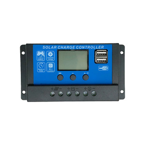 Controlador de carga solar USB dual 10A 20A 30A Panel regulador de batería inteligente 12V 24V - Product Image 1