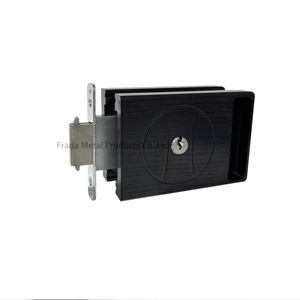 6063 Aluminum Sliding Safety <b>Mortise</b> Glass Door <b>Set</b> Cylinder <b>Lock</b> with 3 Keys ANSI Grade 2 Security Two-Year Warranty - Product Image 3